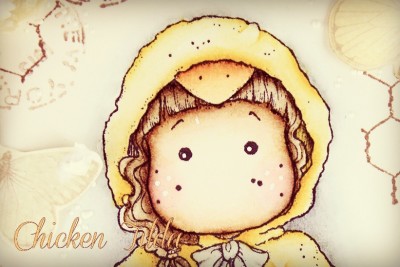 ♥ Easter Pocket Card with Chicken Tilda ♥